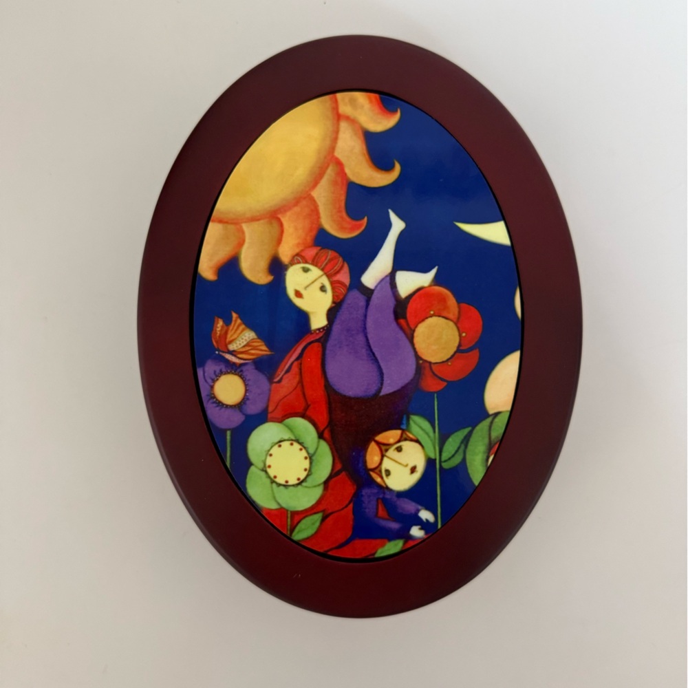 Colorful Oval Decorative Box